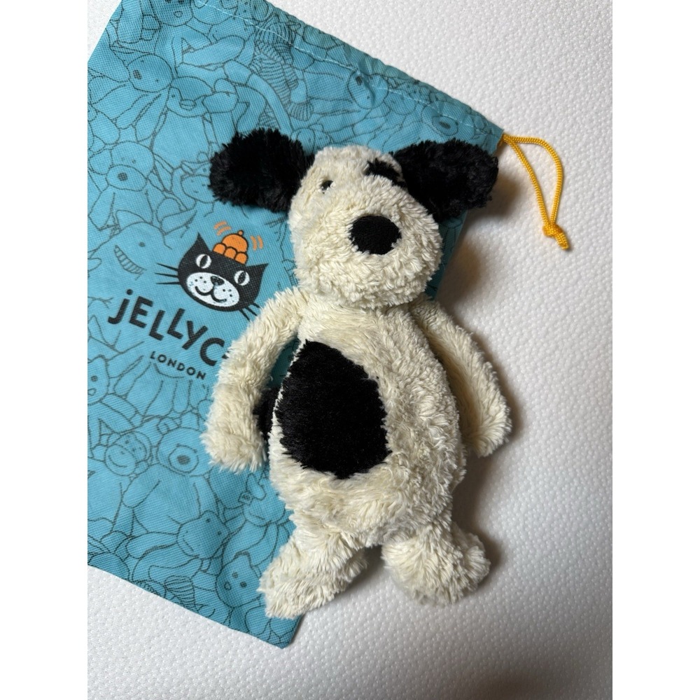 Jellycat Bashful Puppy Dog Plush 13" w/ Storage Bag 11x15.5"